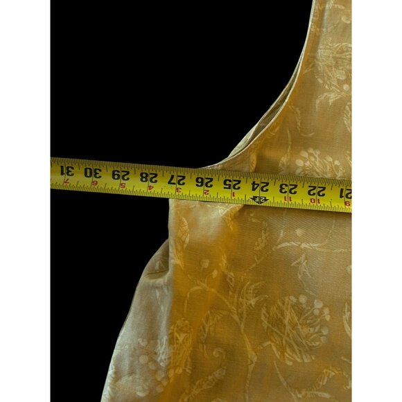 David Dart Woman Linen Blend Button Down Shirt Floral Sleeveless Size 3XL - Picture 5 of 9